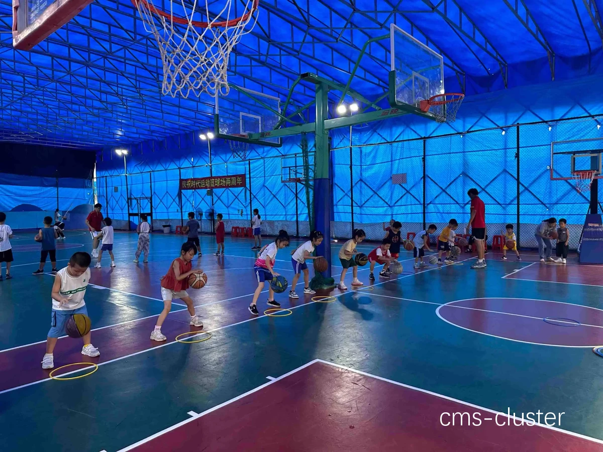 社区篮球俱乐部训练场景