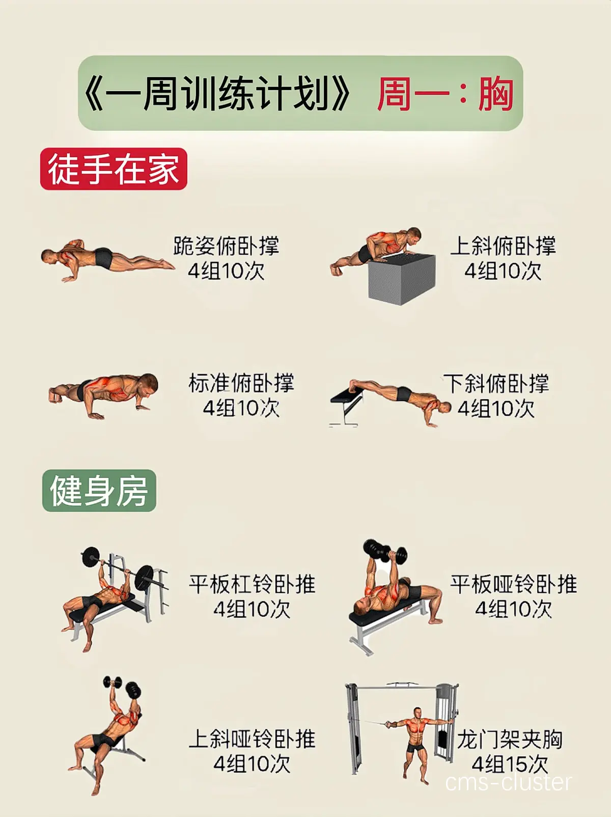 训练计划示意图