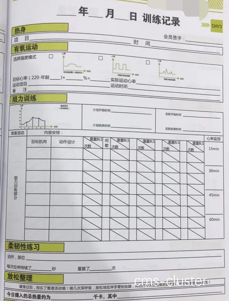 个性化训练计划