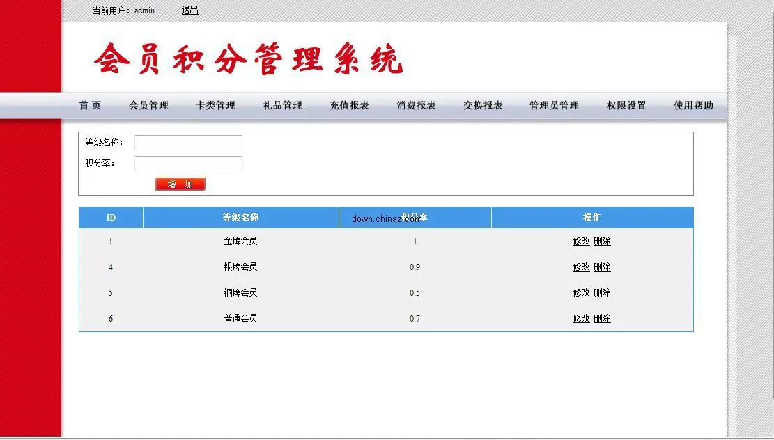 积分奖励系统