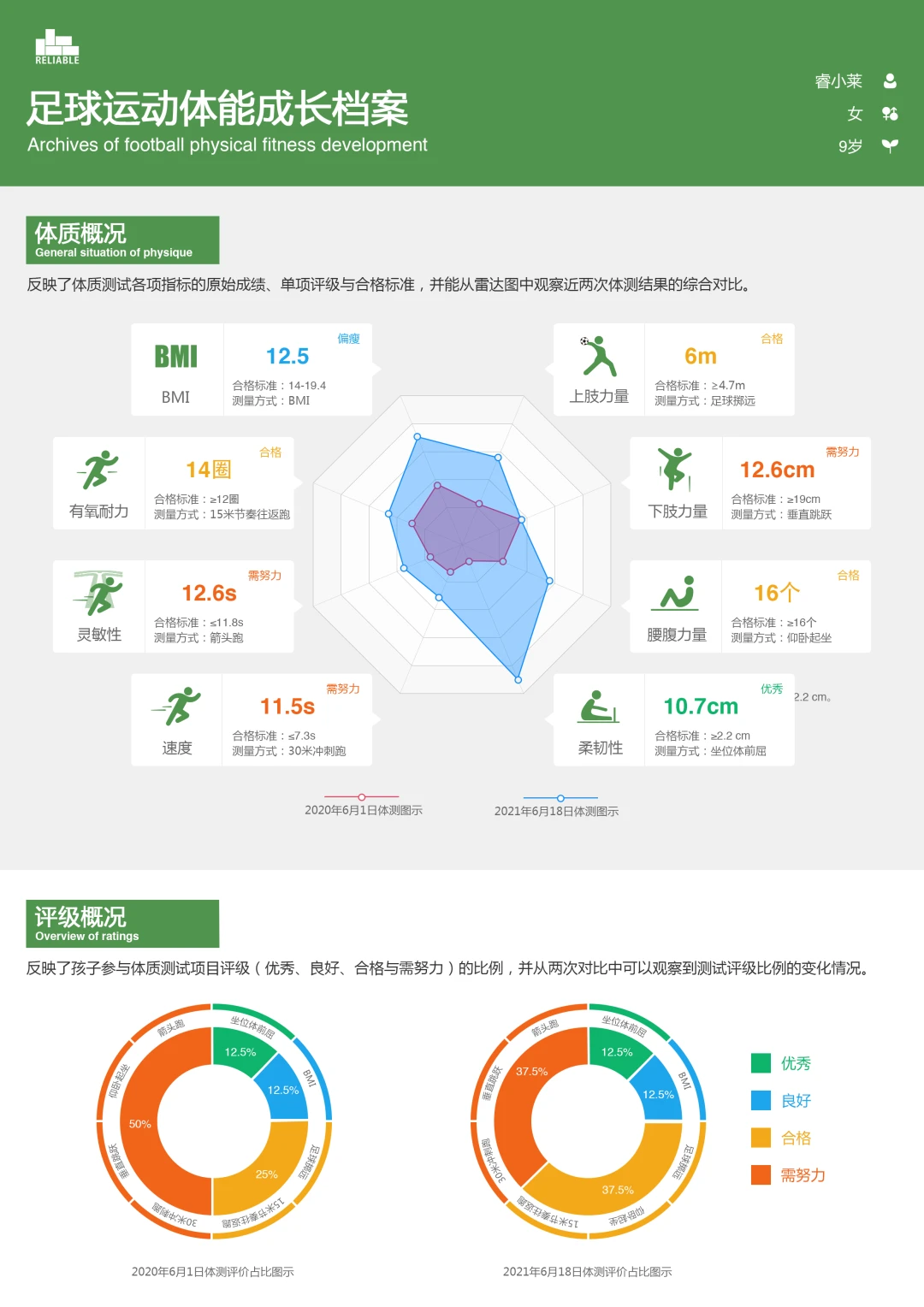 技术与体能评估示例