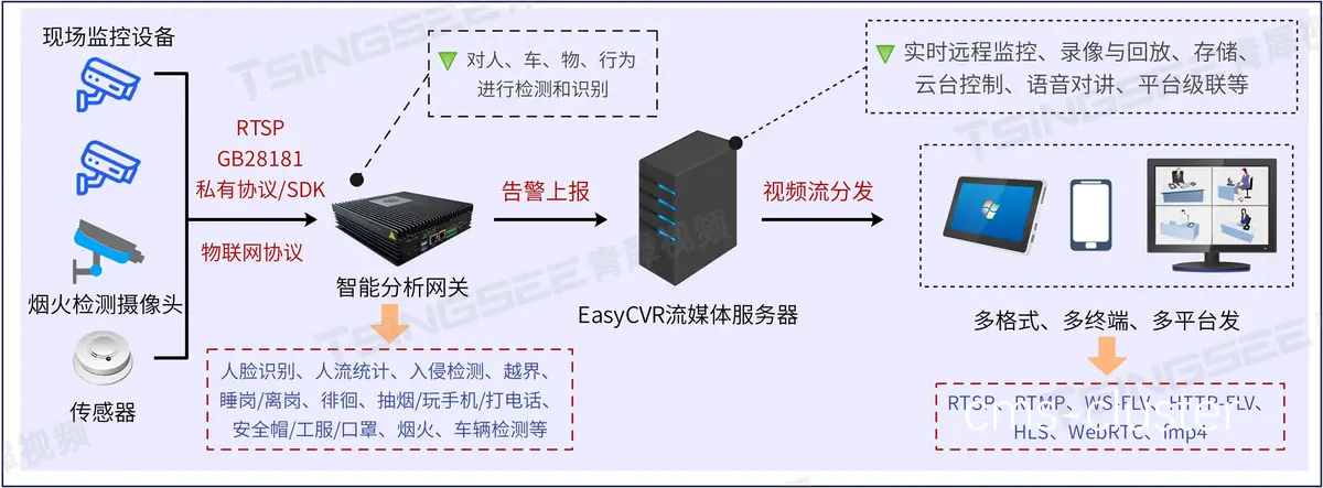 智能视频分析示意图