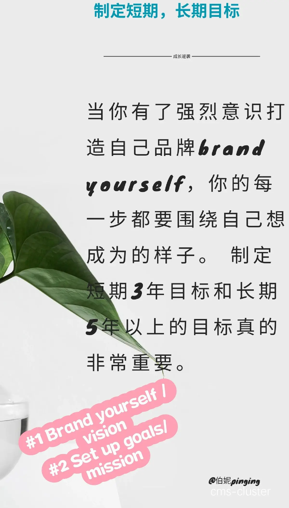 短期与长期目标