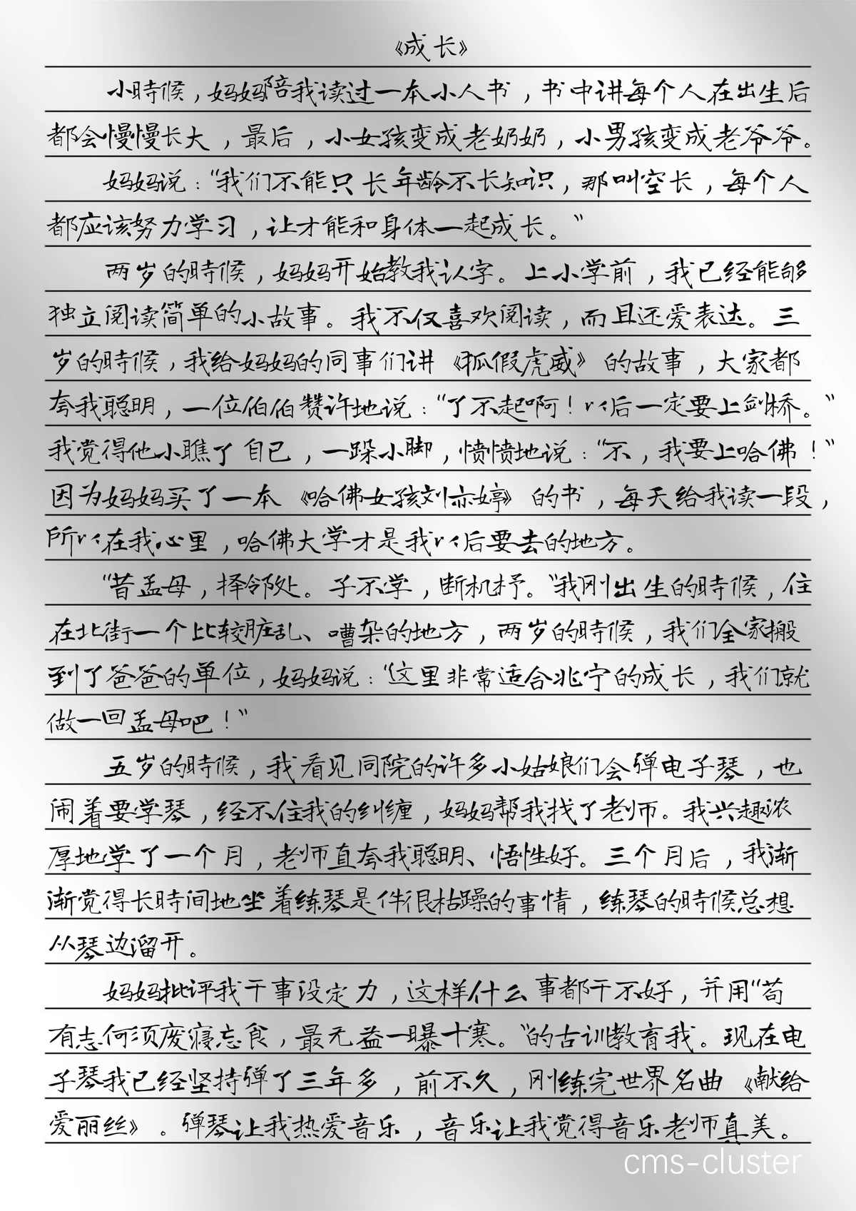 训练日志示例