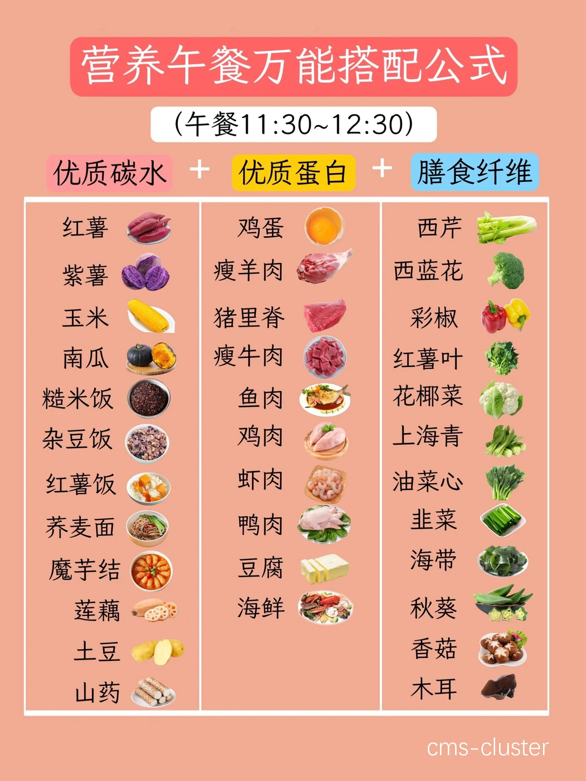 营养搭配示意图