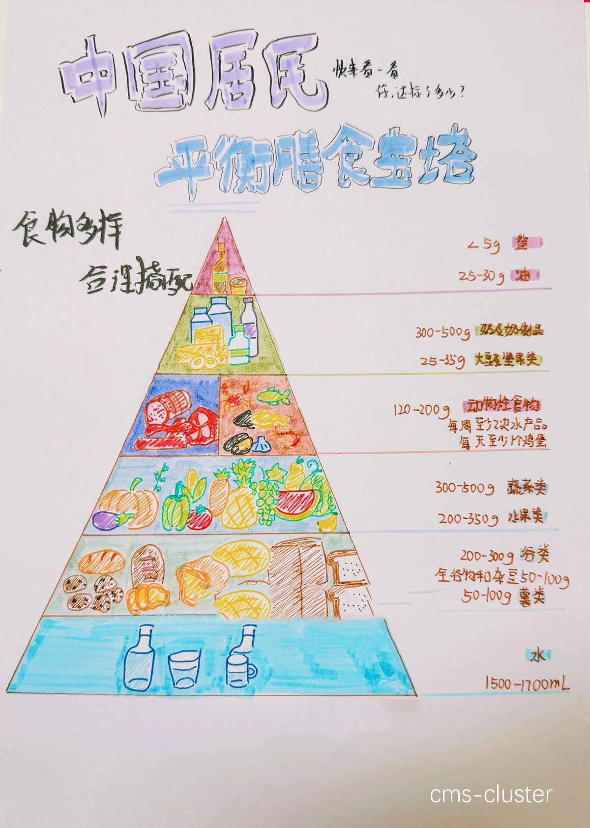 传统均衡饮食示例