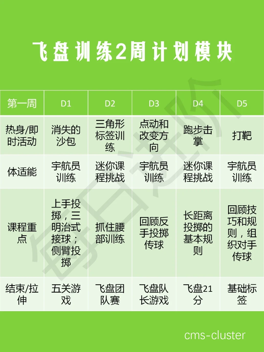 个性化训练计划