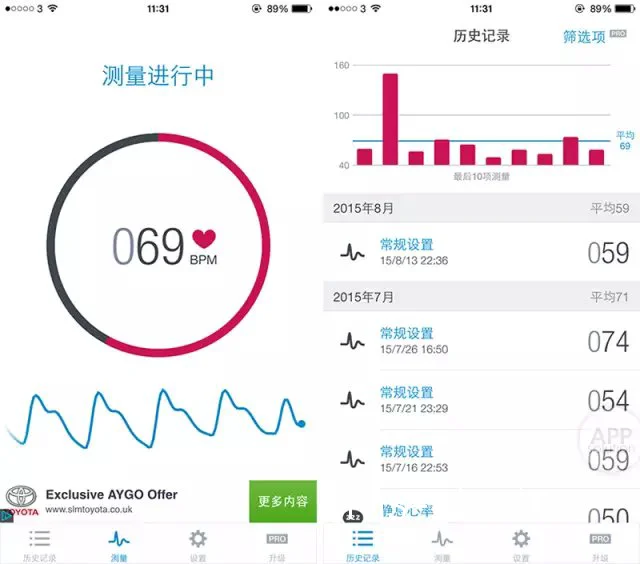 可穿戴设备监测数据