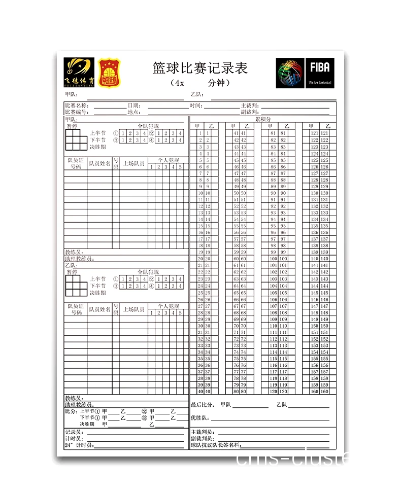 篮球荣誉档案示例
