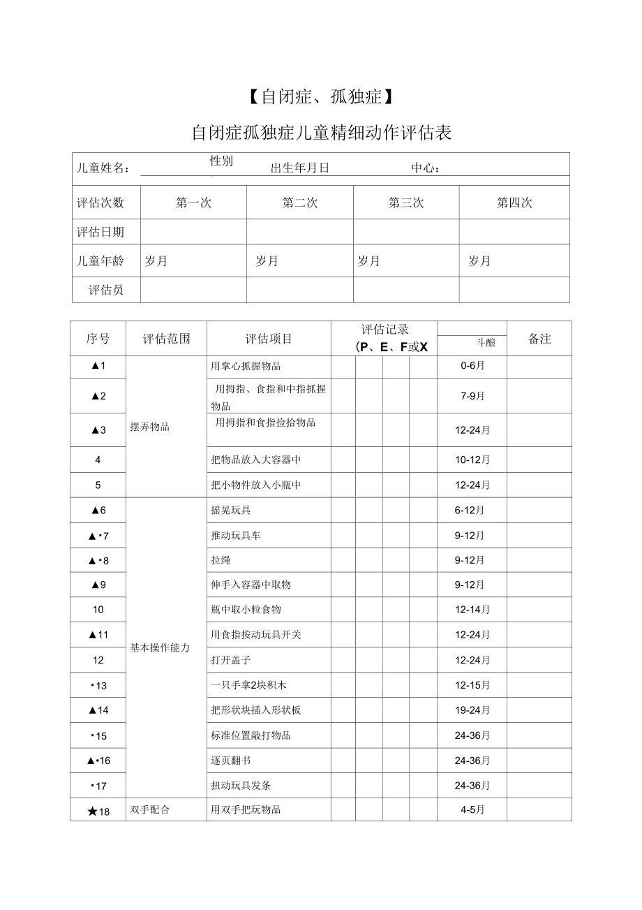 手动记录示例