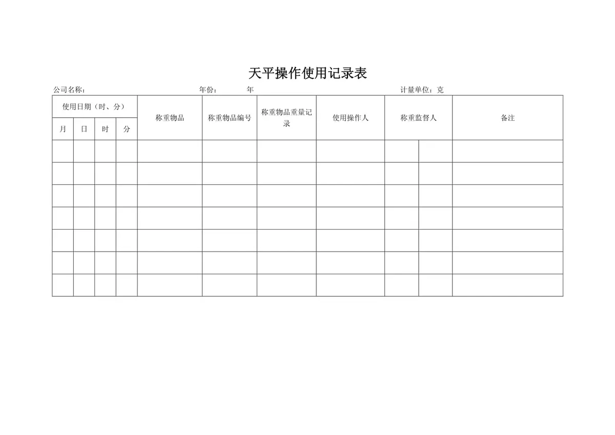 手动记录示例