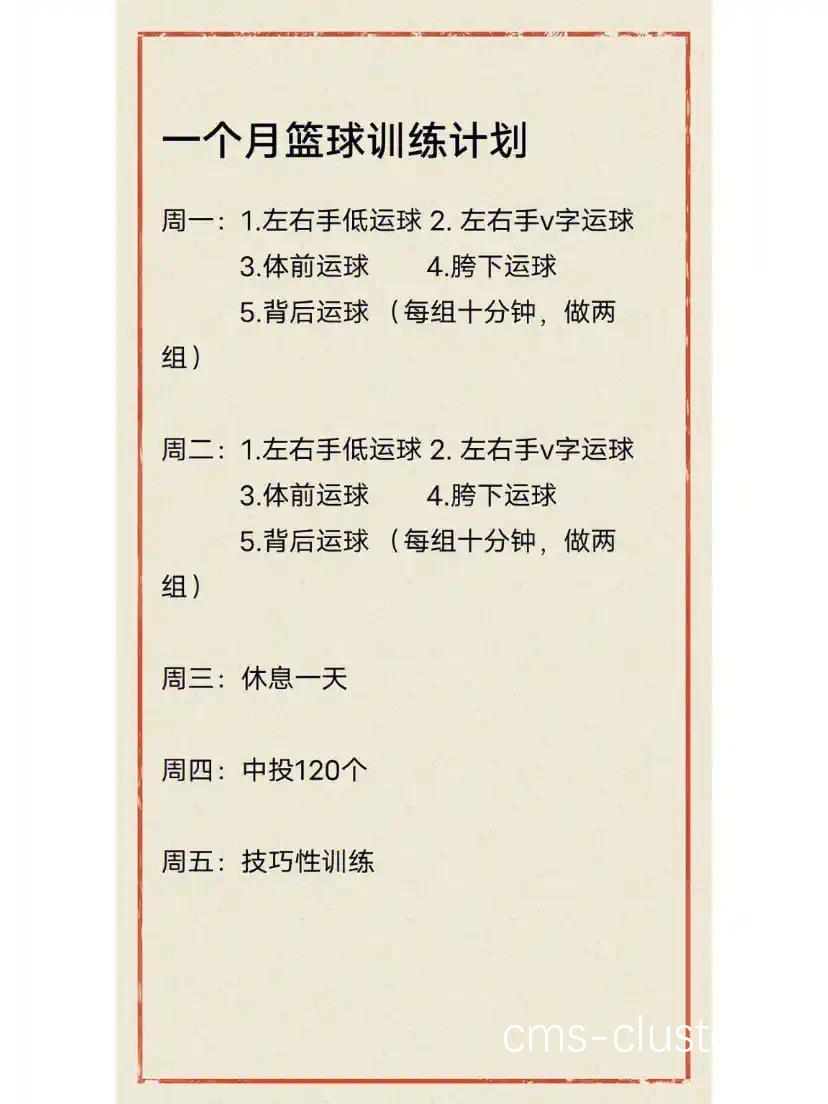 哪里可以找到详细的篮球训练记录模板